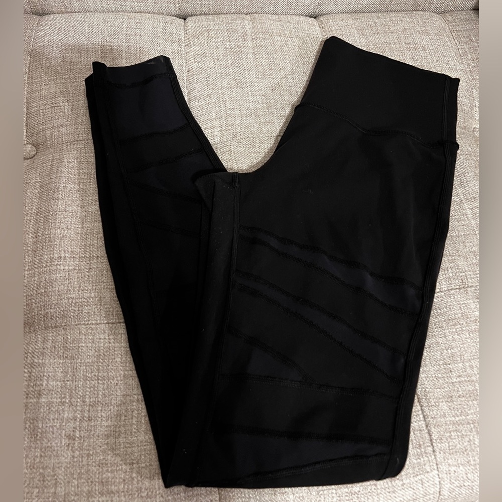 Lululemon Wunder Under High Rise Tech Mesh 28” Leggings